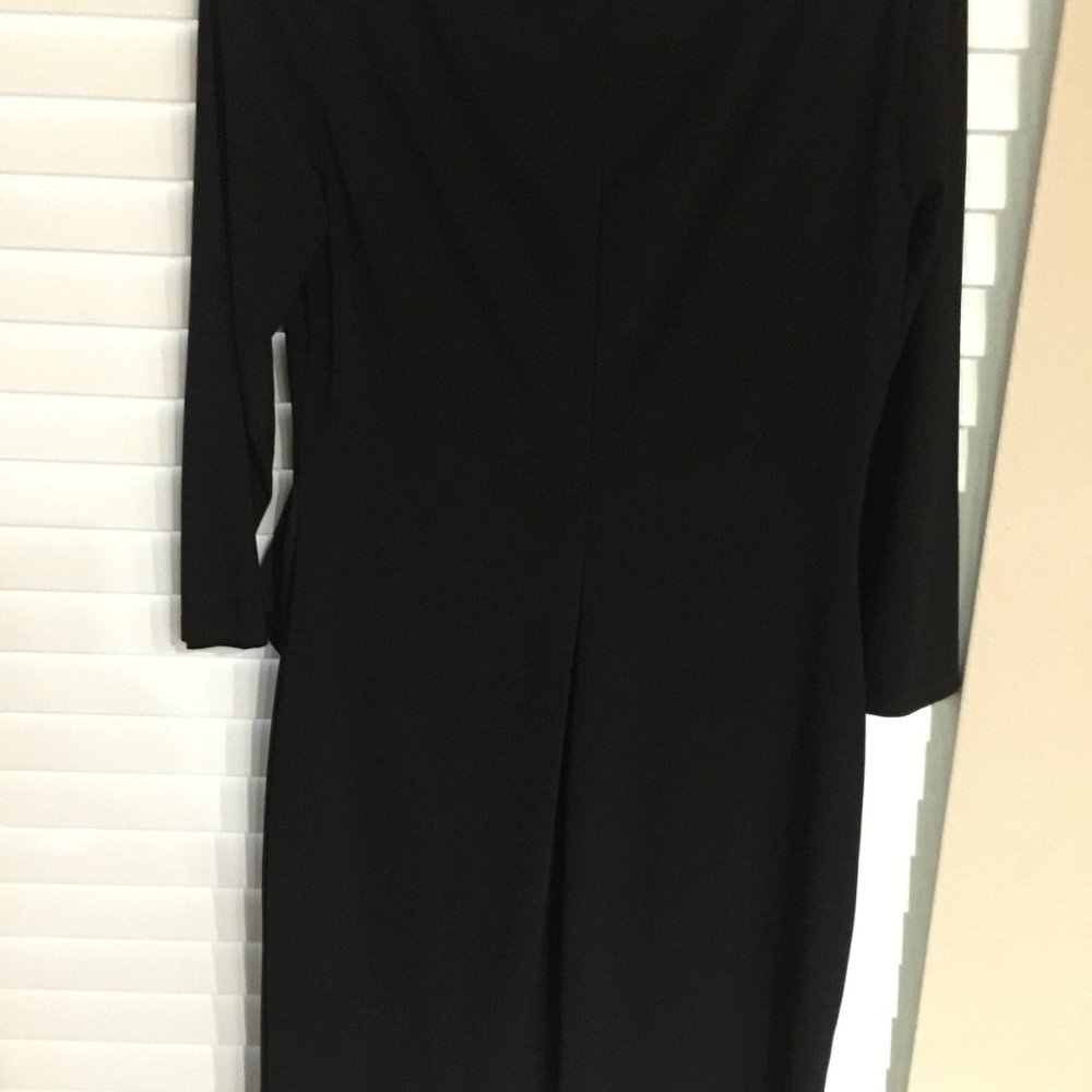 NEW BLACK CHAPS RUFFLE COCKTAIL DRESS M - Picture 5 of 16